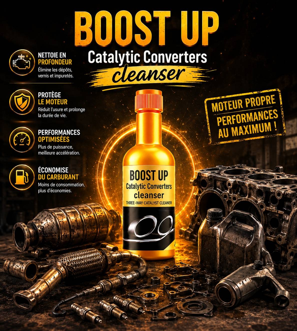 Boost up catalytic cleaner