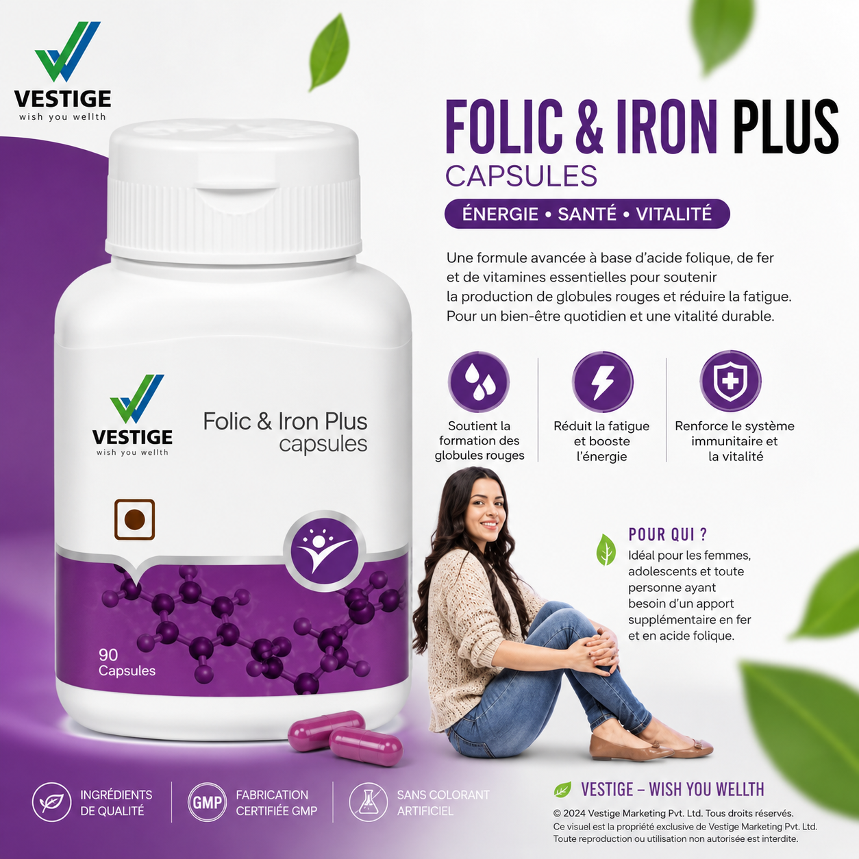 VESTIGE ACIDE FOLIC & IRON