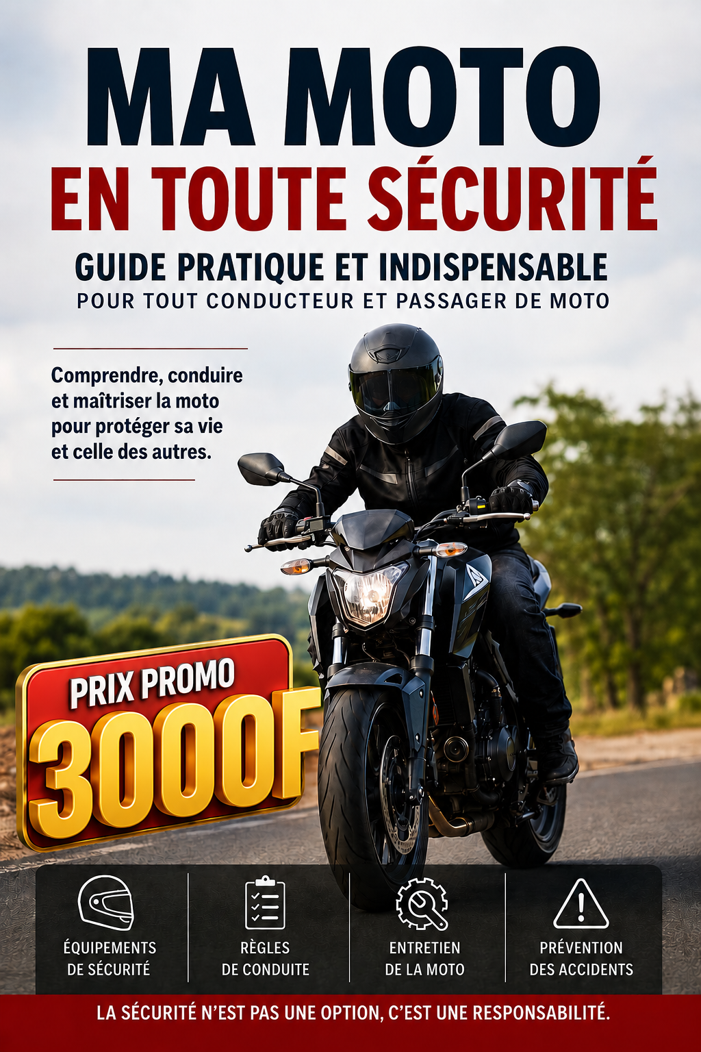 MA MOTO EN TOUTE SÉCURITÉ Guide pratique et indispensable pour tout conducteur et passager de moto Comprendre, conduire et maîtriser la moto pour protéger sa vie et celle des autres.