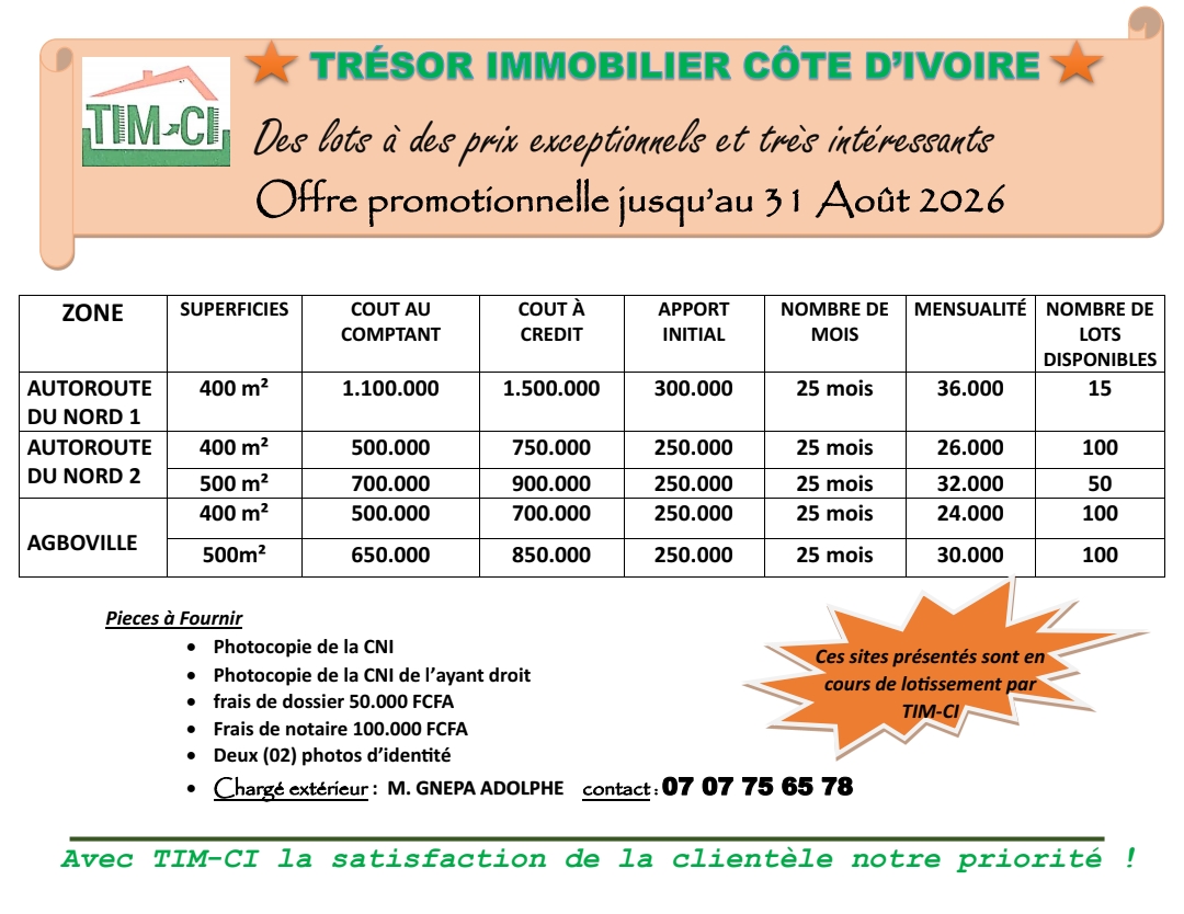 Offres immobilières sociales et sécurisées. 